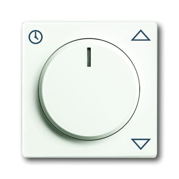Busch-Timer®, Control elements future® linear, Cover plate for Comfort Blind insert, studio white, matt image 1
