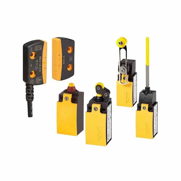 Safety position switch, LS(M)-…, Rounded plunger, Basic device, expandable, 2 N/O, Yellow, Metal, Cage Clamp, -25 - +70 °C image 8