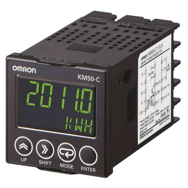 Power monitor, on-panel 48x48mm with LED display, single phase / 2-wire,three-phase / 3-wire, Compoway/F and Modbus KM501001M image 1