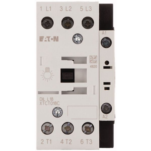 Lamp load contactor, 24 V 50 Hz, 220 V 230 V: 18 A, Contactors for lighting systems image 2