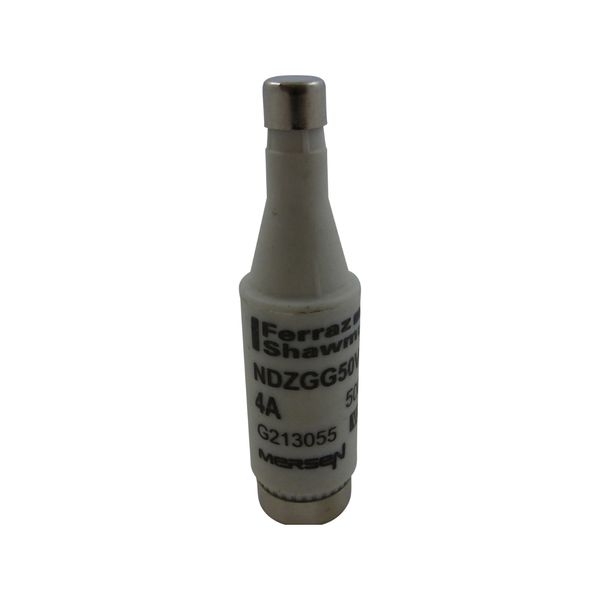 DIN D Fuse-link gG Size NDZ 500VAC 500VDC 4A Brown image 1