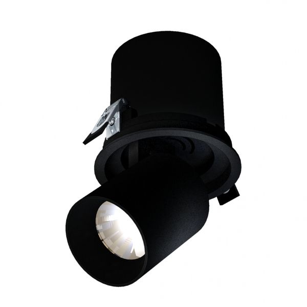 IN OUT - MODEL L - RECESSED DOWNLIGHT ADJ. EXTENSION AND DIRECTION 20W  36DEG 130X130 MM BLACK image 1