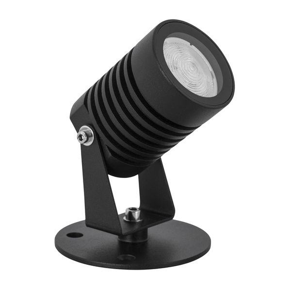 Black Aluminium & Glass LED 5 Watt 378Lm 3000K 100-240 Volt Beam Angle 21O IP65 D: 5 W: 7 H: 12 cm image 1