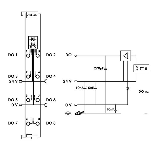 8-channel digital output 24 VDC 0.5 A light gray image 5