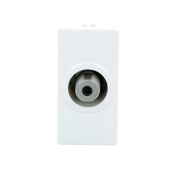 TV socket Mosaic - single type "F" - 1 module - white image 2