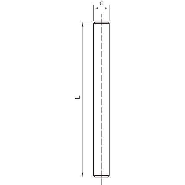 TR M8 1M A4 Threaded rod  M8x1000mm image 2