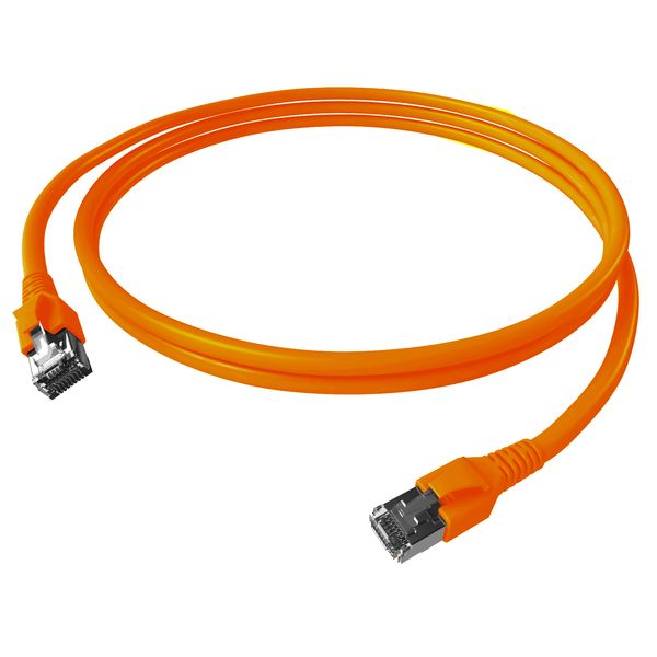 Patchcord RJ45 shielded Cat.6a 10GB, LS0H, orange,   5.0m image 3