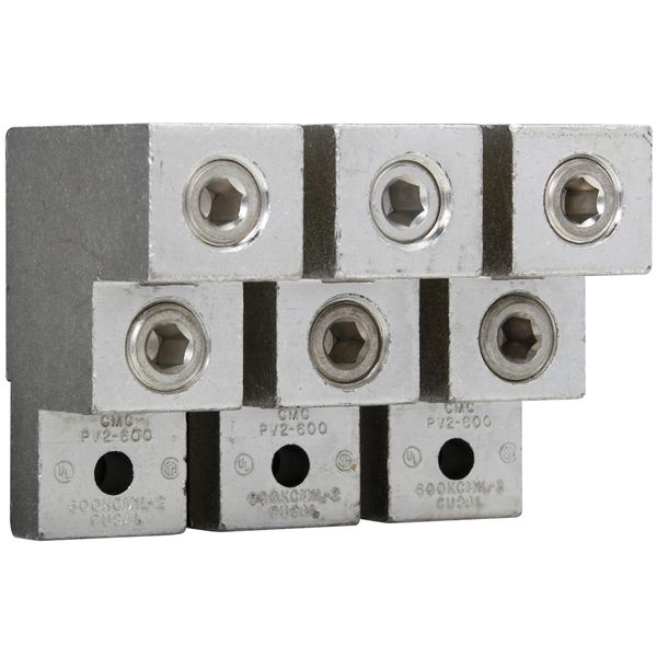 LUG6-6 Terminal Lug, 4X(#2-600MCM) - 6 Lugs image 12