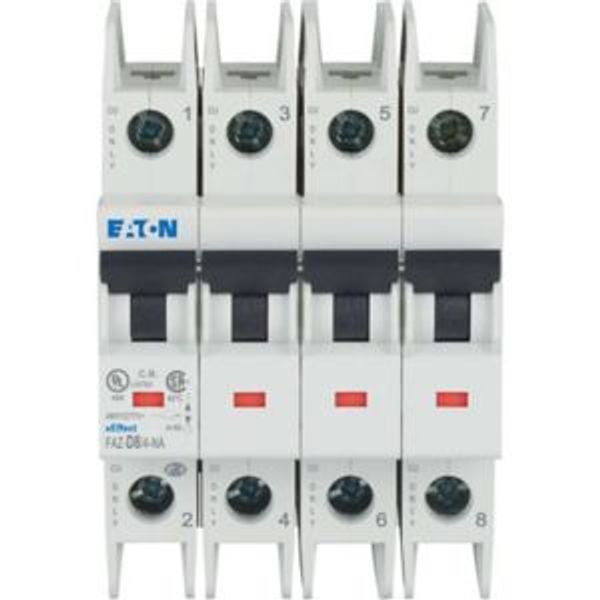 Miniature circuit breaker (MCB), 8 A, 4p, characteristic: D, NA image 5