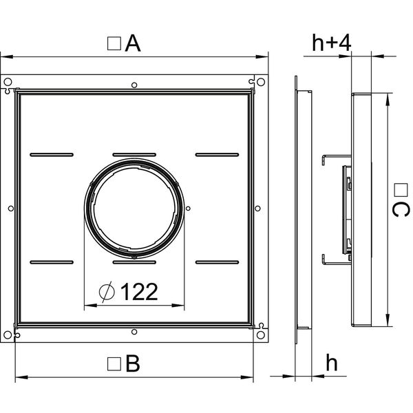 RKF2 SL2 V2 20 Heavy-duty frame cassette for tube 283x283x20 image 2