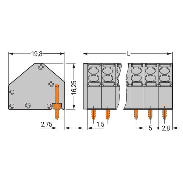 806-112 2-conductor female connector; 1.5 mm²; Pin spacing 5 mm image 1