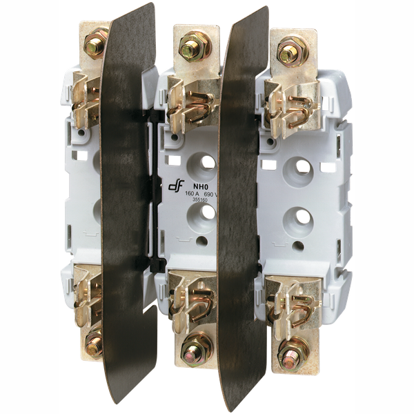 Multipolar fuse base for fuses with a striker T0 2P 160A image 1