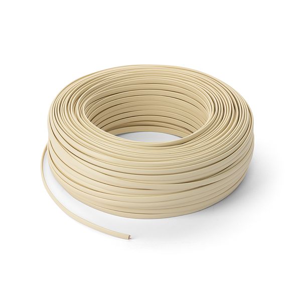 FLAT TELEPHONE CABLE 6 POLES IVORY image 2