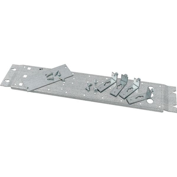 Mounting plate, +mounting kit, for NZM1, horizontal, 4p, HxW=150x600mm image 3