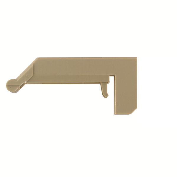 Terminal cover, Polyamide 66, beige, Height: 64 mm, Width: 40.6 mm, De image 1