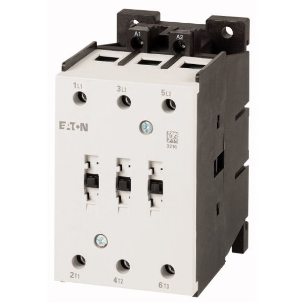 Contactor, 3 pole, 380 V 400 V: 37 kW, 24 V DC, DC operation, Screw terminals image 1