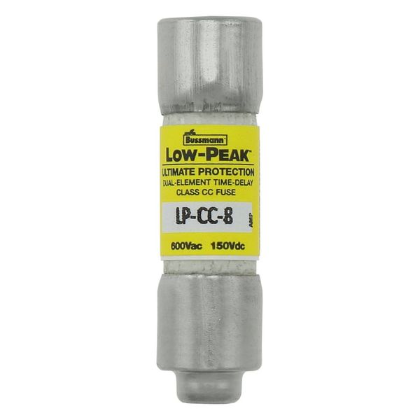 Fuse-link, LV, 8 A, AC 600 V, 10 x 38 mm, CC, UL, time-delay, rejection-type image 1