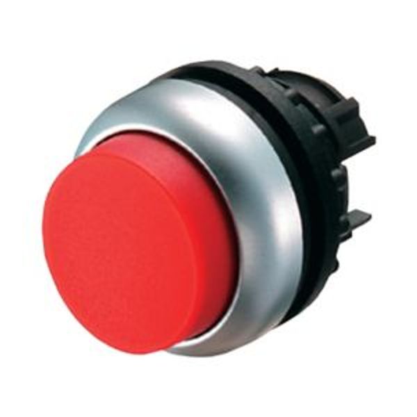 Pushbutton, RMQ-Titan, Extended, maintained, red, Blank, Bezel: titanium image 2