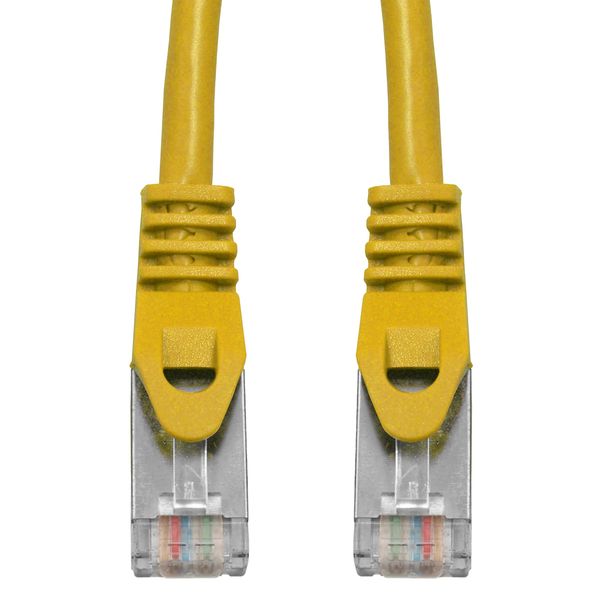 Patchcord RJ45 shielded, Cat.5e, PVC, yellow, 7.0m image 2