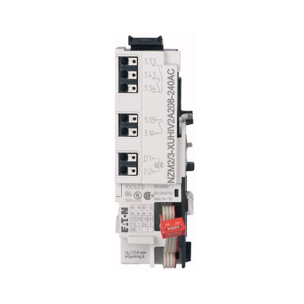 Undervoltage release for NZM2/3, configurable relays, 2NO, 1 early-make auxiliary contact, 1NO, 24DC, Push-in terminals image 11