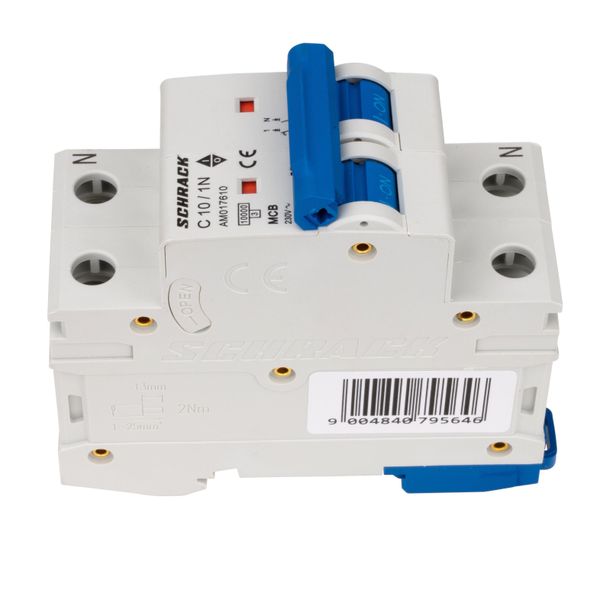 Miniature Circuit Breaker (MCB) AMPARO 10kA, C 10A, 1+N image 4