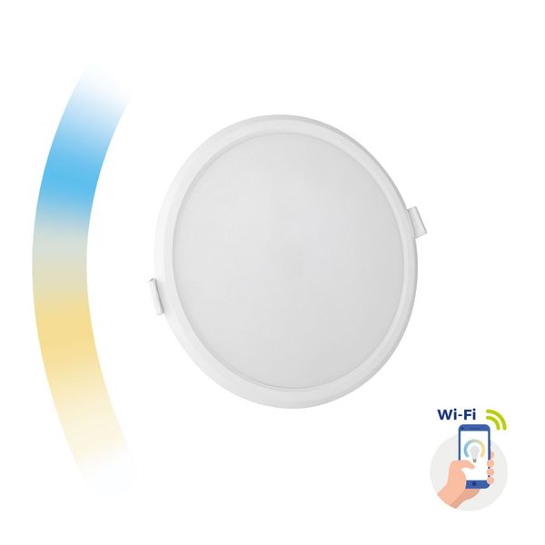 ALGINE 12W CCT+DIM WI-FI SPECTRUM SMART ROUND, RECESSED image 11