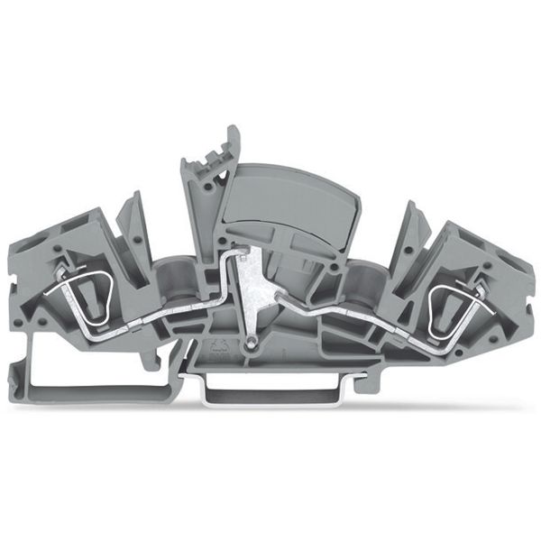 2-conductor through terminal block 6 mm² without test sockets gray image 2