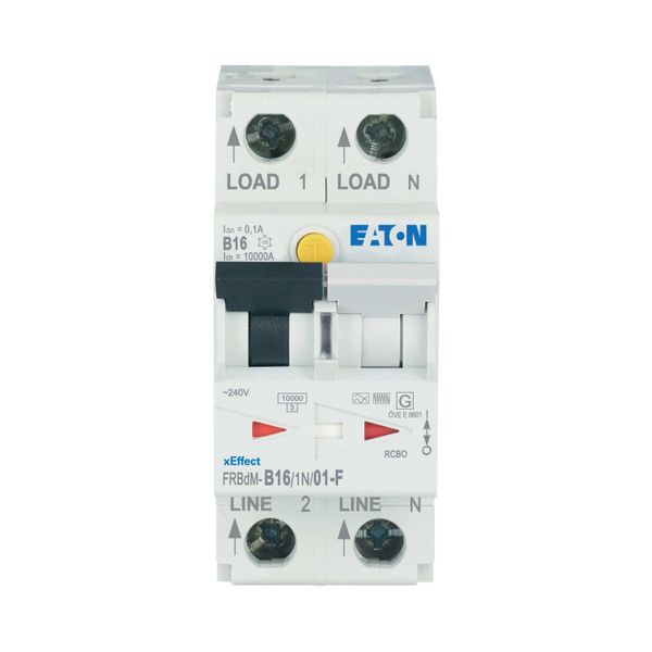 Digital RCD/MCB combination, 16 A, 100 mA, MCB trip characteristic: B, 1p+N, RCD trip characteristic: F image 5