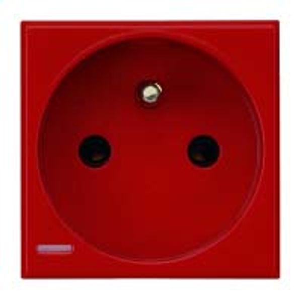 SOCKET 2P+E F/B STD. RED image 1