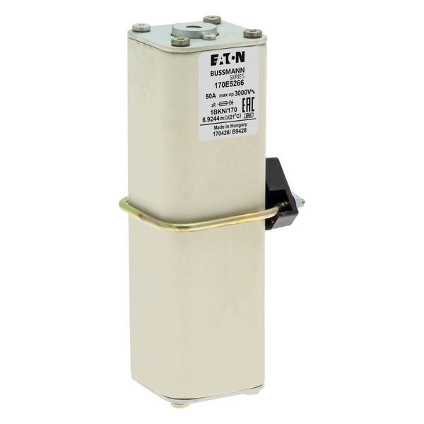 Fuse-link, high speed, 50 A, AC 3000 V, size 1, aR, IEC, with indicator image 25