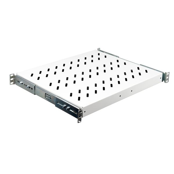 19" Shelf sliding, 1U, 30kg Load, D=370 image 1