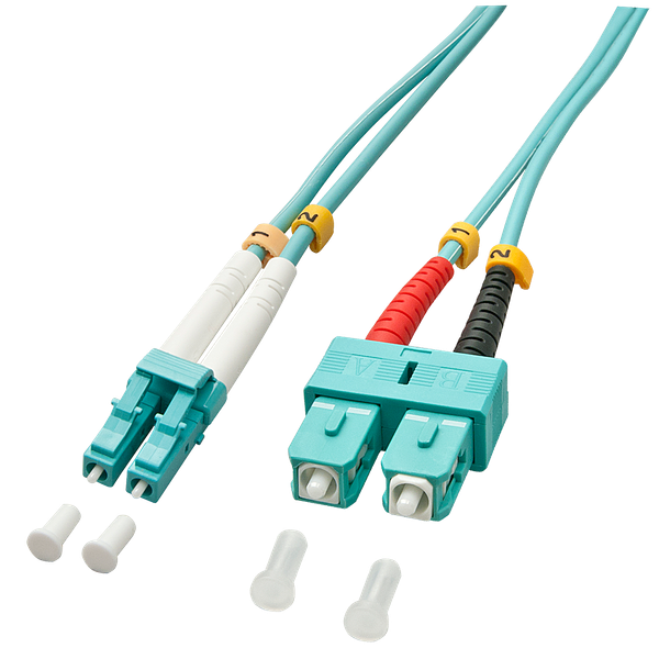 Fibre Optic Cable LC/SC OM3, 2m 50/125µm, Multimode image 1