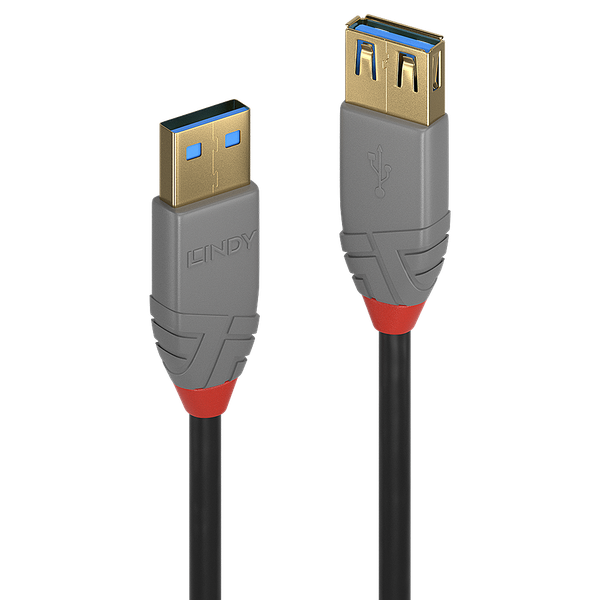 3m USB 3.2 Type A Extension Cable, 5Gbps, Anthra Line USB Type A male to A female image 1