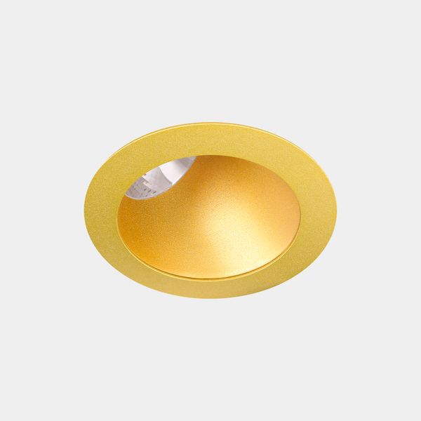 Downlight Play Deco Asymmetrical Round Fixed 17.7W LED warm-white 3000K CRI 90 20.8º PHASE CUT Gold/Gold IP54 1547lm image 1