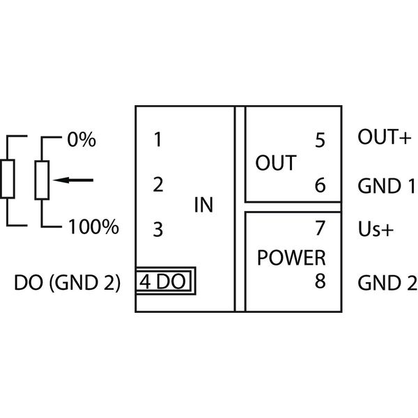 Potentiometer signal conditioner Current and voltage output signal Dig image 5