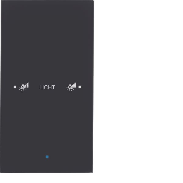 KNX glass sensor 1gang comf, intg bus coupling unit, KNX-TS sensor, gl image 1