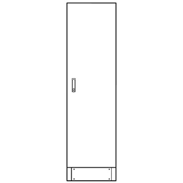 Leerverteiler 2-Feld, 2000x550x210mm mit Sockel, 1-trig image 1