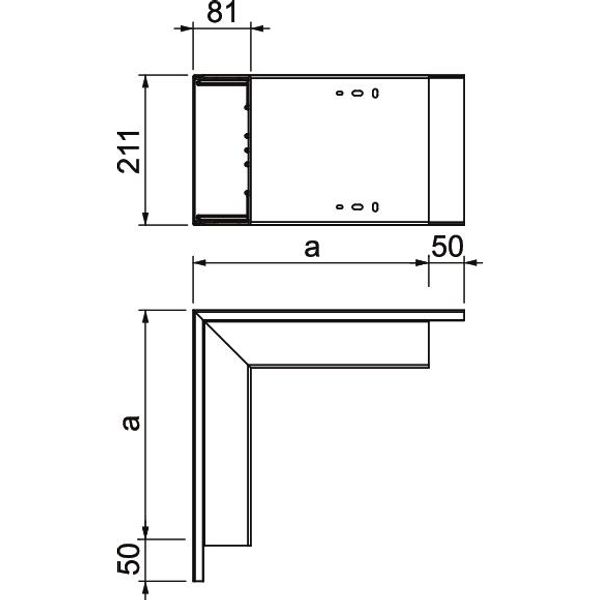 WDK A80210LGR External corner  329x210x80 image 2