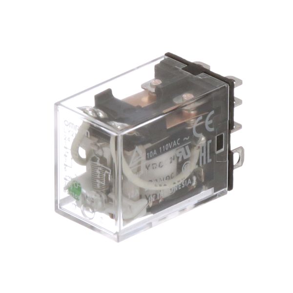 Relay, plug-in, 4PDT, 10 A, diode, 100/110 VDC image 4