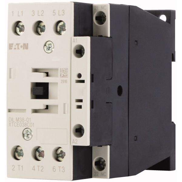 Contactor, 3 pole, 380 V 400 V 18.5 kW, 1 NC, 110 V 50/60 Hz, AC operation, Screw terminals image 3