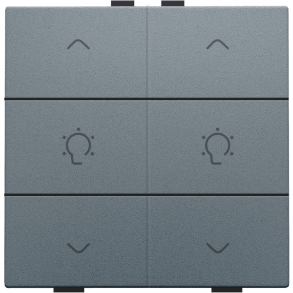 Double dimming control for Niko Home Control, blue grey coated image 2