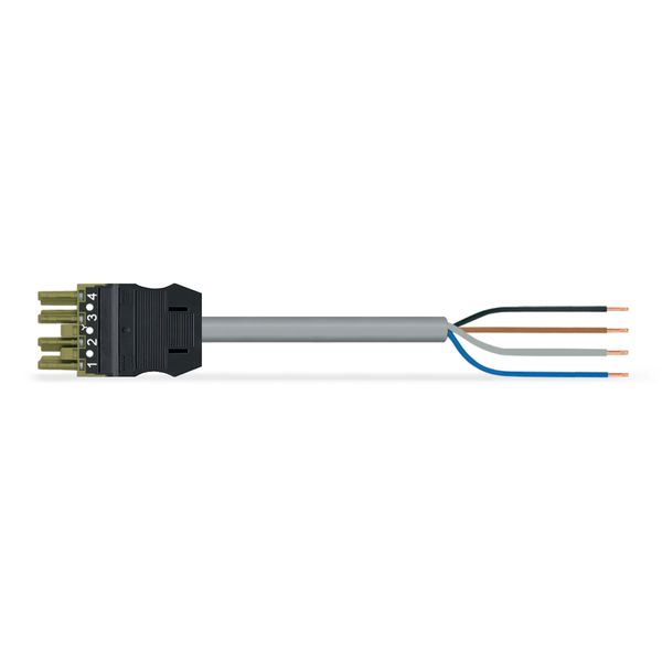 pre-assembled connecting cable;Eca;Socket/open-ended;light green image 4