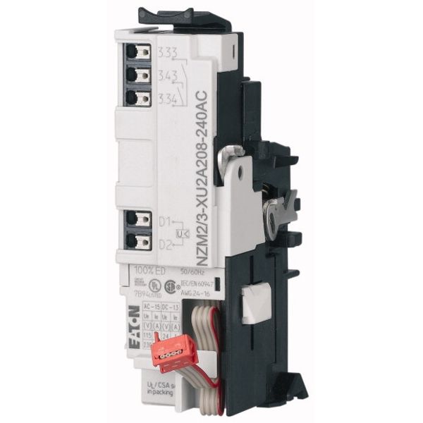 Undervoltage release for NZM2/3, configurable relays, 2NO, 24AC, Push-in terminals image 3