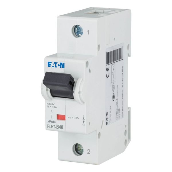 Miniature circuit breaker (MCB), 40A, 1p, B-Char, AC image 3