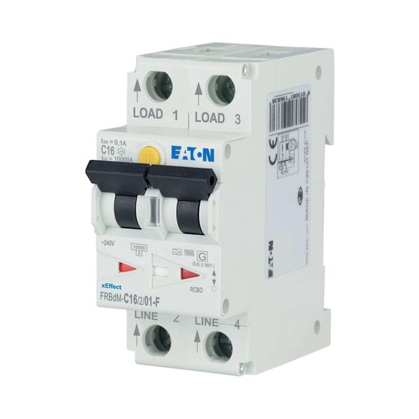 Digital RCD/MCB combination, 16 A, 100 mA, MCB trip characteristic: C, 2p, RCD trip characteristic: F image 8