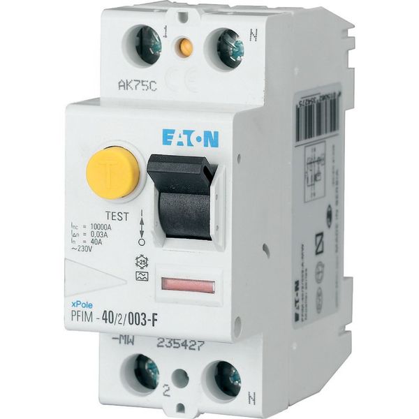 Residual current circuit breaker (RCCB), 63A, 2p, 30mA, type G/F image 6