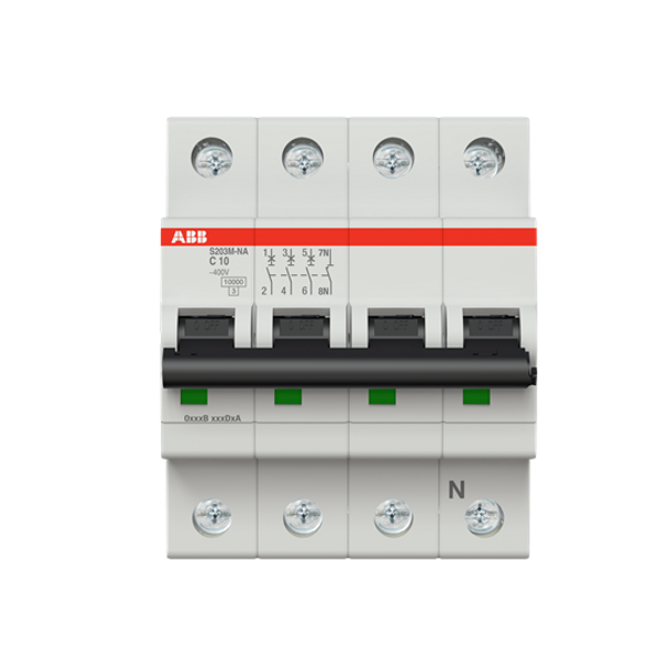 S203M-B10NA Miniature Circuit Breaker - 3+NP - B - 10 A image 2