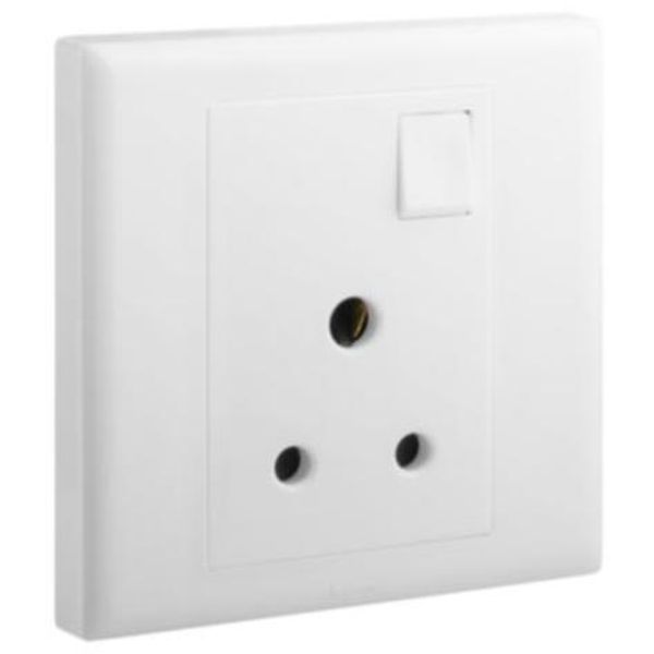 Eloe 1 gang BS 5a single pole switched socket image 1