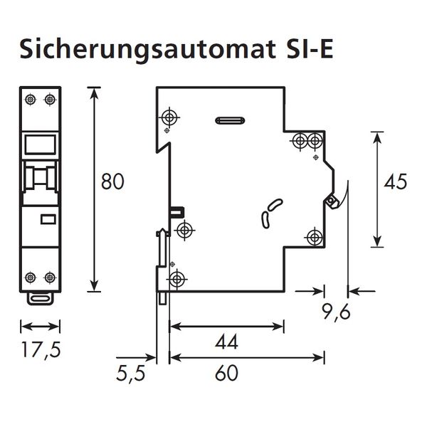 Miniature Circuit Breaker C10/1+N, 1MW, 6kA image 3