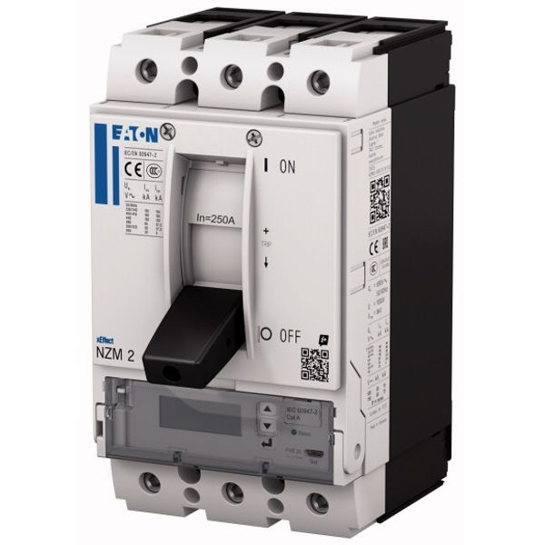 NZM2 PXR25 circuit breaker - integrated energy measurement class 1, 100A, 3p, plug-in technology image 2